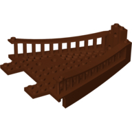 Lego příď lodi 14x12, červeno hnědá (4222124)